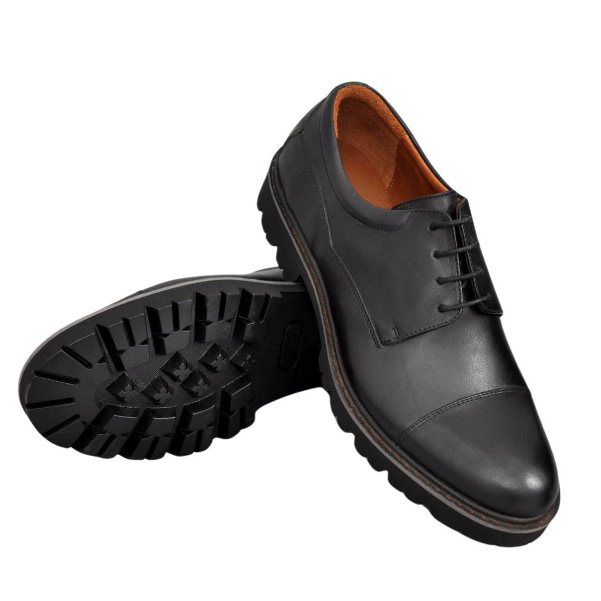 Chaussures Derby en Cuir Noir/548