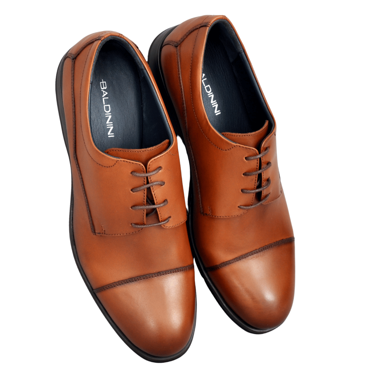 Chaussures en Cuir Tabac/Réf 909