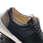 Sneakers Homme en Cuir /Réf 102 Bleu