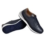 Sneakers Homme en Cuir /Réf 102 Bleu