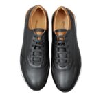 Sneakers Homme en Cuir Noir/Réf 101