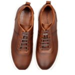 Sneakers Homme en Cuir Marron/Réf 521