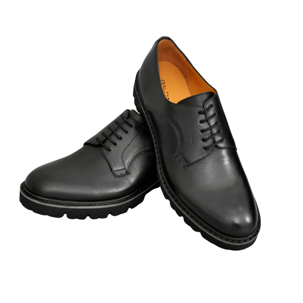 Chaussures derby en Cuir Noir/Réf 505