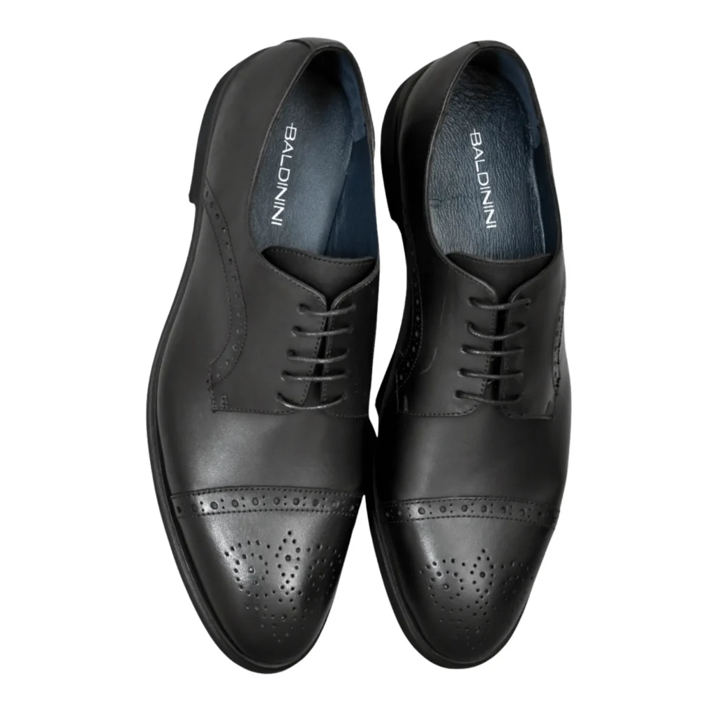 Chaussures en Cuir Noir/Réf 903