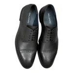 Chaussures en Cuir Noir/Réf 903