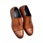 Chaussures en Cuir Tabac/Réf909