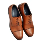 Chaussures en Cuir Tabac/Réf909