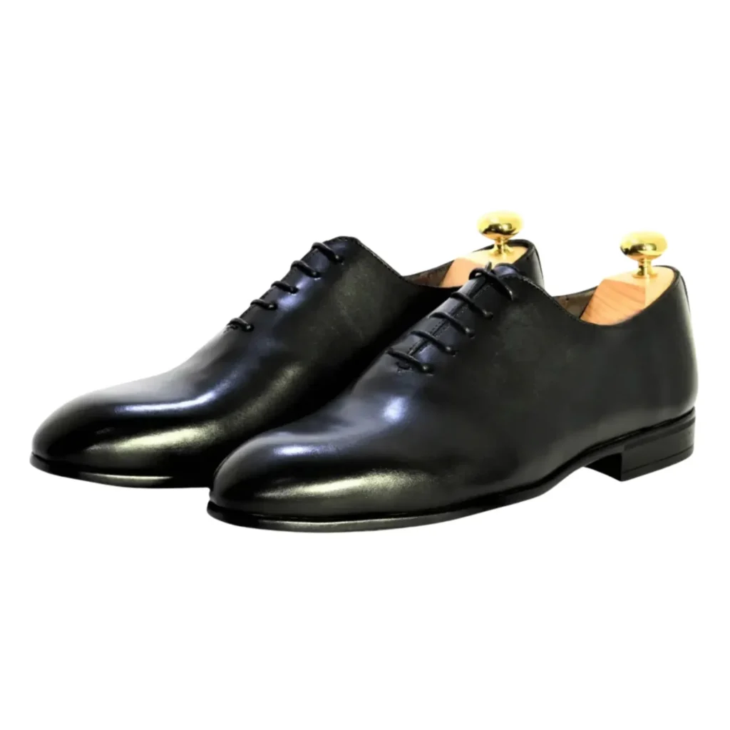 Chaussures Richelieu en Cuir Noir (Réf RS 06)