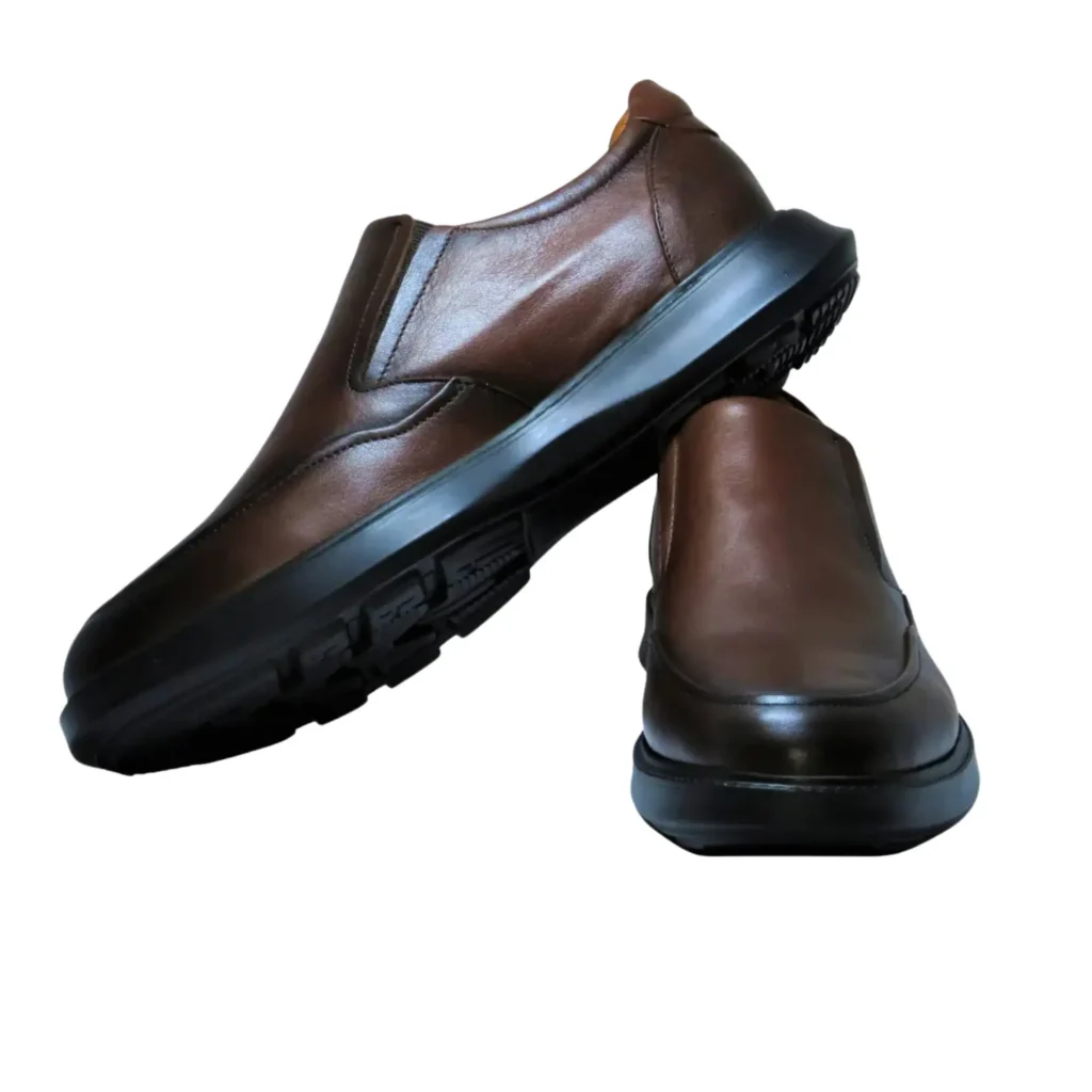 Chaussures Confort en Cuir Marron (Réf RS 077)