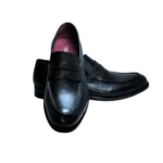 Chaussures en Cuir Noir/Collège (Réf RS033)