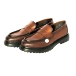 Chaussures College en Cuir Tabac (Réf RS04)