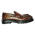 Chaussures College en Cuir Tabac (Réf RS04)