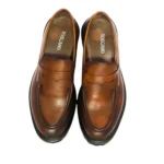 Chaussures College en Cuir Tabac (Réf RS04)